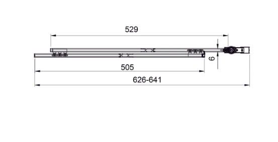 Шторка для ванны раздвижная Koller Pool Style 1000х1500мм chrome, стекло 6мм, clear 1625182203