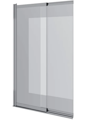 Шторка для ванны раздвижная Koller Pool Style 1000х1500мм chrome, стекло 6мм, clear 1625182203