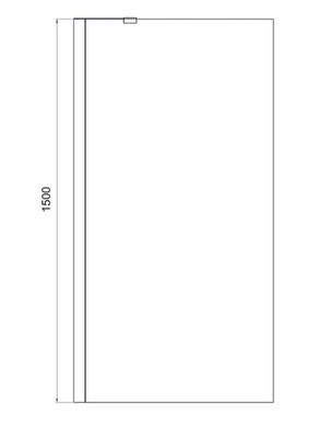 Шторка на ванну Koller Pool Proxima 800х1500мм chrome, стекло 8мм clear 1621162203